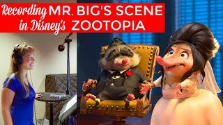 Disney Voice Recording Booth Zootopias Icing with Mr Big [upl. by Nessi]