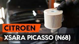 How to change fuel filter CITROEN XSARA PICASSO N68 TUTORIAL AUTODOC [upl. by Noloc]