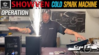 How Does A Sparkular Work CryoFX How Does A Cold Spark Machine Work Showven Sparkular Instructions [upl. by Yhtimit]