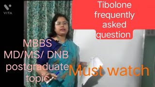 Tibolone mbbs gynecology menopause obstetrics onlinelectures [upl. by Turner]