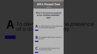 MVA Permit Practice Test maryland shorts [upl. by Lozano506]