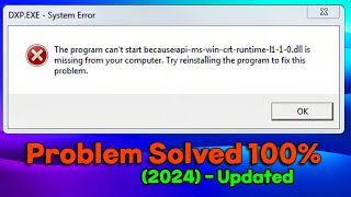 Solved apimswincrtruntimel110dll is Missing Windows1011  Dll is missing [upl. by Allain625]