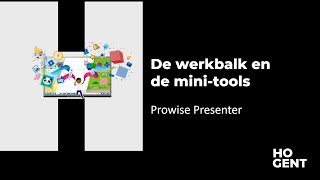 Prowise Presenter  De werkbalk en de minitools [upl. by Arik]