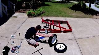 Assembling a Harbor Freight HaulMaster Trailer 6264862666 [upl. by Lillian5]