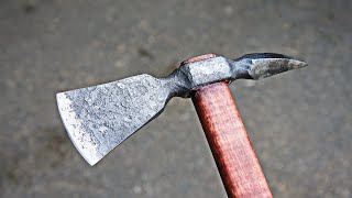 Reforged Old Hammer at Tomahawk Geologist [upl. by Rep]