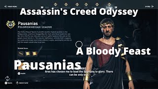 Assassins Creed Odyssey A Bloody FeastPausanias Sage of the Peloponnesian League Lakonia [upl. by Aitercul]