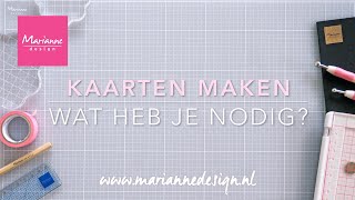 Zelf kaarten maken  Waar moet je beginnenbij de basis  Uitleg amp Tips  Marianne Design [upl. by Jer37]