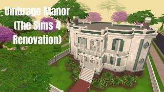 Umbrage Manor Renovation  The Sims 4 Base Game [upl. by Aidnahs]