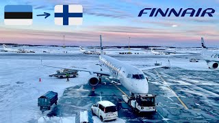 REVIEW  Finnair  Tallinn TLL  Helsinki HEL  Embraer ERJ190  Economy [upl. by Anaila]