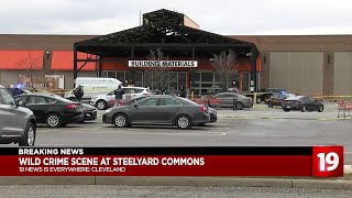 Deputy theft suspect run over outside Steelyard Commons Home Depot [upl. by Eiuqcaj193]