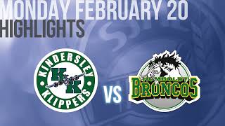 Highlights Kindersley Klippers vs Humboldt Broncos Feb 20th [upl. by Sille]