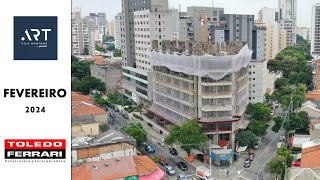 ART VILA MARIANA  EVOLUÇÃO DA OBRA FEVEREIRO 2024 [upl. by Annairam894]