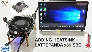 LATTEPANDA V1 ADDING HEATSINK AND FAN [upl. by Adelbert]