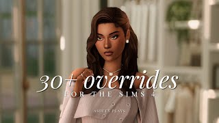 30 overrides for realistic amp aesthetic gameplay  the sims 4 [upl. by Leahcimrej]