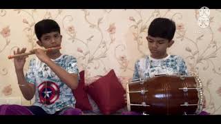 Dwadasha Stotrampreenayamo vasudevamFlute and dholak cover Sri Krishna Revankar [upl. by Thorman]