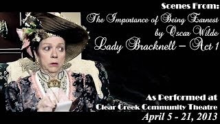 The Importance of Being Earnest  Act I  Lady Bracknell [upl. by Ratep]