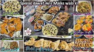 Special Dawat mare Maike walo ki ❤️🫶🏻Steam chicken roastmutton muglaiKofta Biryanipotato donuts [upl. by Isborne]