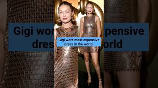 Gigi Hadid wore most expensive dress in the world in paris fashion week gigihadid parisfashionweek [upl. by Naras]