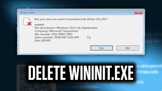 Apa yang Terjadi Jika Kita DELETE WININITEXE   JANGAN LAKUKAN [upl. by Mayram]