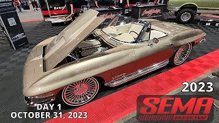 SEMA show 2023 Highlights  Amazing Cars And Trucks  Las Vegas Day 1 [upl. by Oelgnaed]