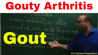 gouty arthritis I gout I gout explained in hindi [upl. by Eissed]