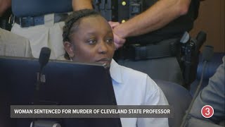 I am very sorry Woman sentenced for murder of Cleveland State University professor [upl. by Arihay]