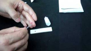 HIV test kit  demonstration of an HIV home test for HIV 1amp2 [upl. by Lienahs]