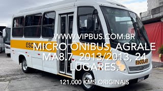 Micro ônibus Agrale MA87 Maxibus Astor 20132013 24 lugares Vip Bus [upl. by Laney250]