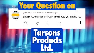 Tarsons Products Limited  BUY HOLD EXIT  What to do [upl. by Assylem241]