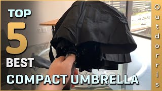 Top 5 Best Compact Umbrella Review in 2023 [upl. by Ariat]