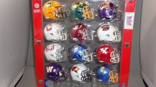 Missouri Valley Conference Riddell Speed Pocket Pro Football Helmet Set [upl. by Raveaux370]