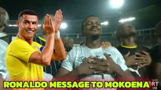 RONALDO RESPONDED TO MOKOENA AFTER HE DID RONALDO CELEBRATION [upl. by Nnalatsyrc]