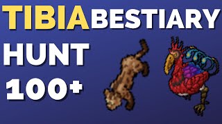 Tibia Hunt Marapur Surface Hunt  Bestiary 100 Jungle Moa amp Parder [upl. by Figone]