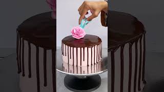 Chocolate Cake decorations tutorial cake chocolate shortsfeed cakedesign [upl. by Nisotawulo625]