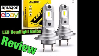 AUXITO led h7 headlight bulbs review The best LED headlight bulbs for the price [upl. by Bryanty]