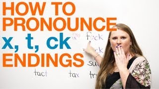 Pronunciation  words ending with X T CK [upl. by Scarrow]