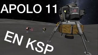 ¡Recreación de Apolo 11 en Kerbal Space Program [upl. by Moser]