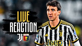 🔴 WATCH NOW JUVENTUS VS GENOA  LIVE REACTION 💪⚪⚫ [upl. by Cirdec]