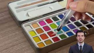 SINOART Portable Watercolor Paint Set [upl. by Luciana851]