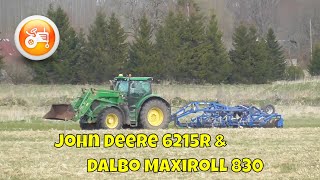 Rolling 2021  John Deere 6215R amp Dalbo Maxiroll 830 [upl. by Kciredec]