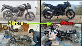 Pulsar 150 2009 Model Restoration N Added Some Custom parts [upl. by Alyakem993]