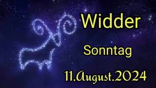 horoskop Widder Sonntag 11 August 2024 [upl. by Rusert124]