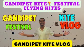 gandipet kite🪁 festival flying kites 2024 Hyderabad gandipet kite kiteflying vlog 2024 [upl. by Ivy259]