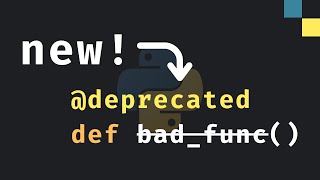 New in Python 313 deprecated [upl. by Tertia]
