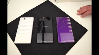 Sony Xperia Z Farben Vergleich Schwarz Weiß Lila [upl. by Aniuqal]