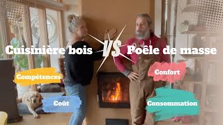 earthship Cuisinière Bois VS Poêle de Masse [upl. by Demona]