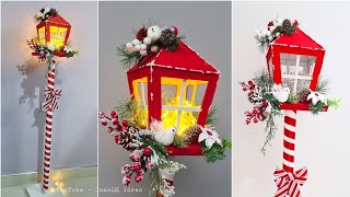 Haz Tu Farol Navideño de Forma económica  Manualidades Navideños Para Vender  Adornos Navideños 🎄 [upl. by Acinot]