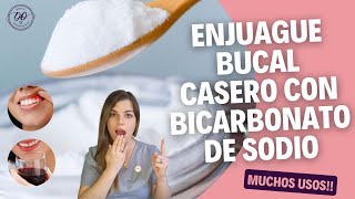 🦷Enjuague bucal CASERO con BICARBONATO DE SODIO  5 beneficios 😉 [upl. by Latsyk]