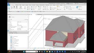 revit adding the roof and soffit [upl. by Keisling]