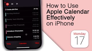 How to Use Apple Calendar Effectively on iPhone 5 Best Tips [upl. by Lenwood]